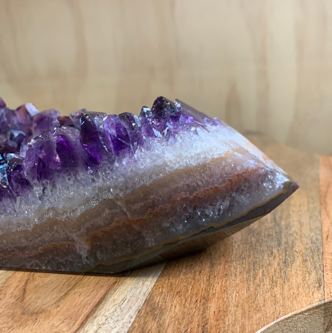 UNIQUE DARK PURPLE AMETHYST TOWER SPECIMEN