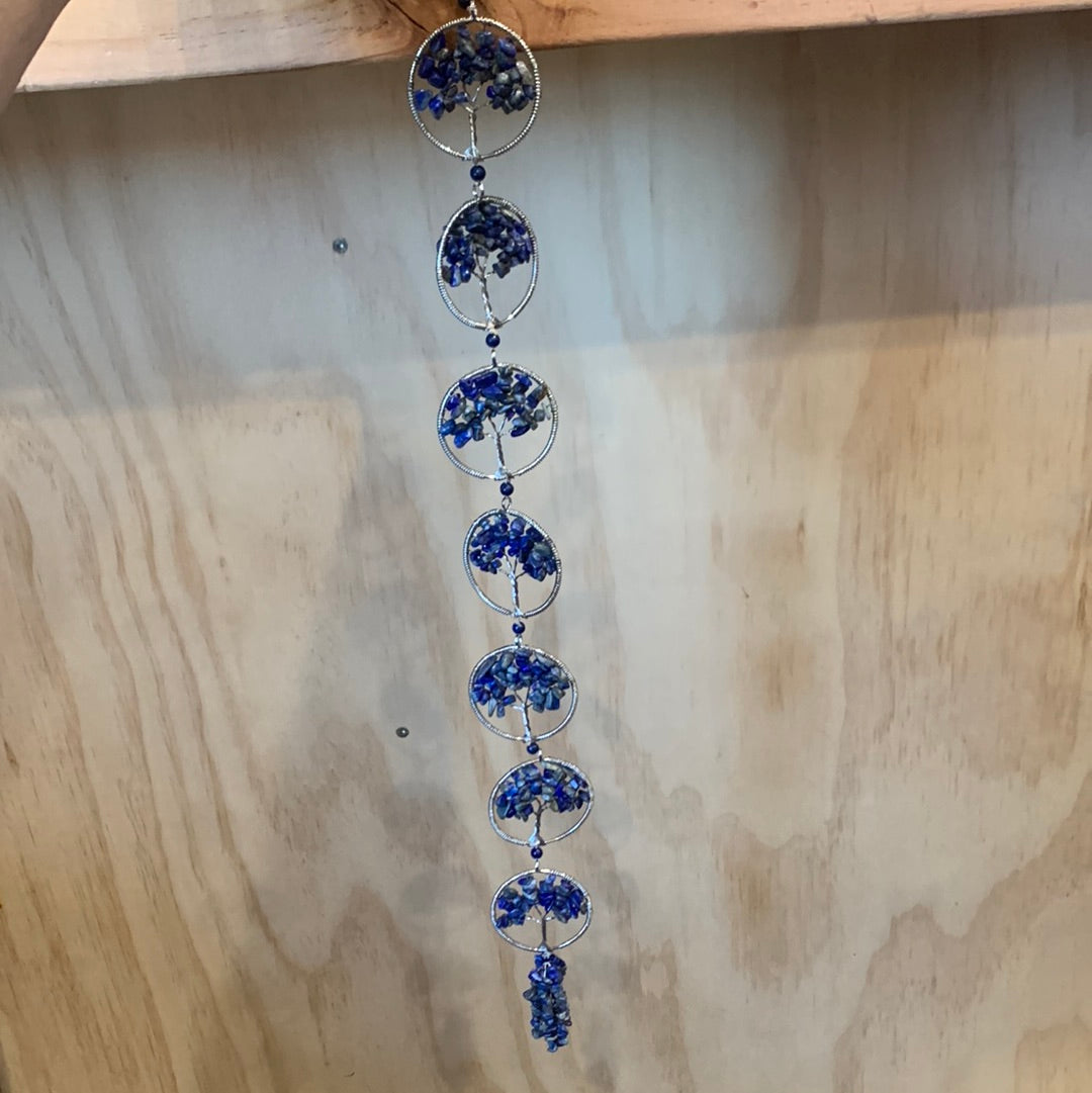 HEART TREE OF LIFE WALL HANGING (SODALITE)