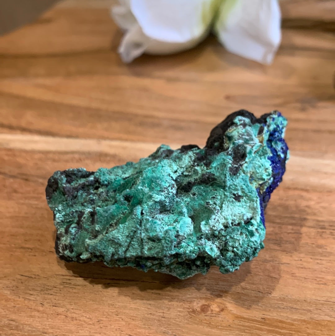AZURITE AND MALACHITE CLUSTER