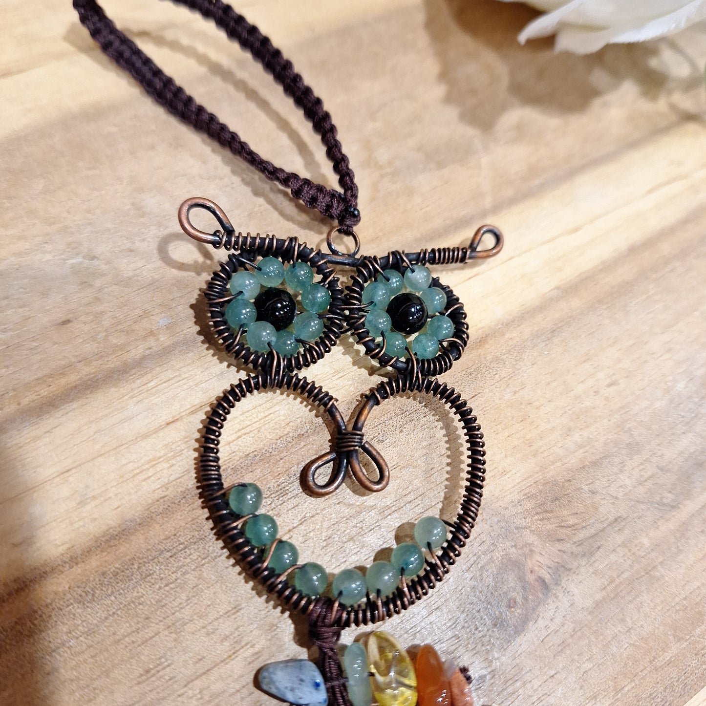 CHAKRA OWL CAR HANGER