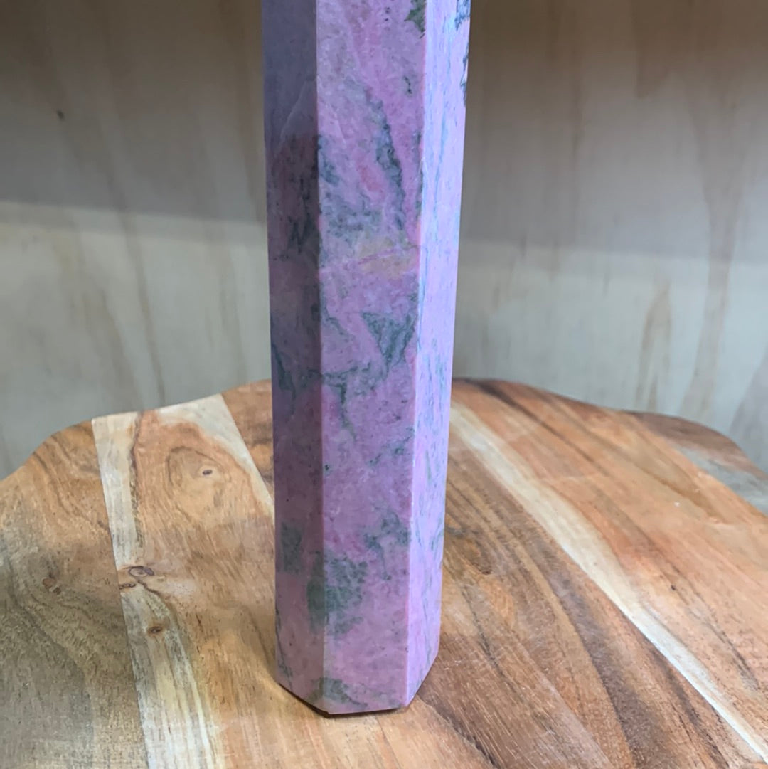 RHODONITE TOWER (A HUGE 1313GRAMS!!!)