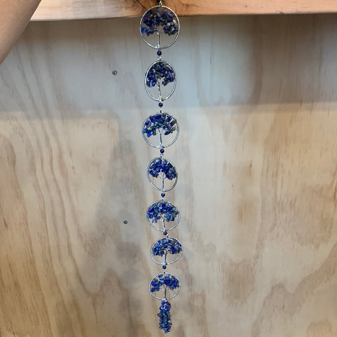 HEART TREE OF LIFE WALL HANGING (SODALITE)
