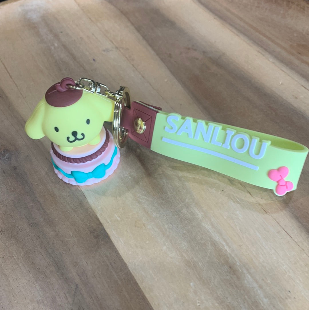 POPULAR CHARACTER KEYRINGS WITH WRISTLET ATTACHED