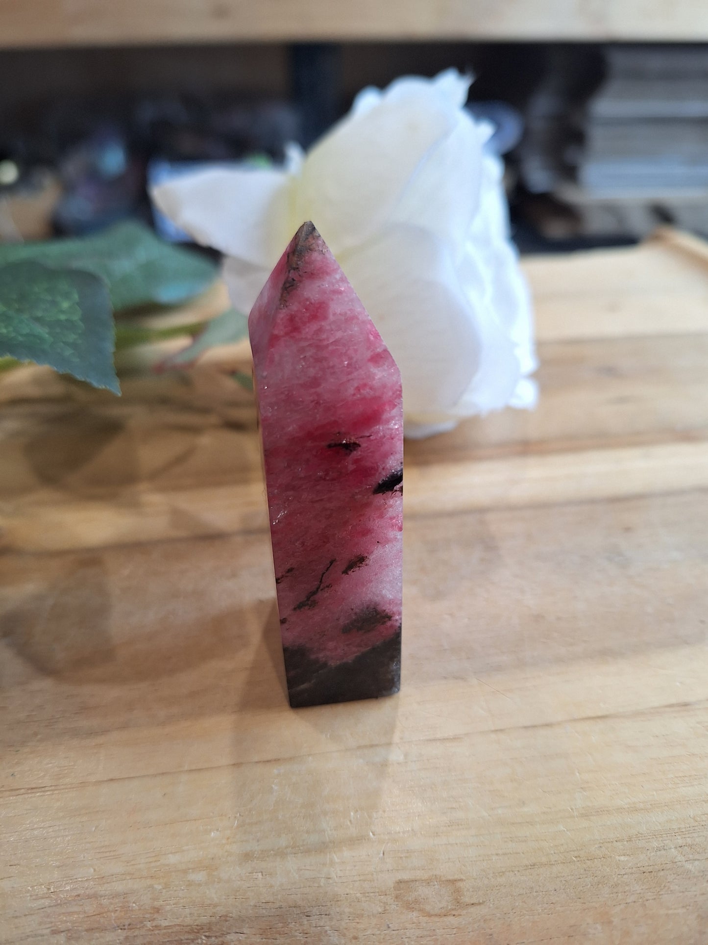 ICED RHODONITE POINTS