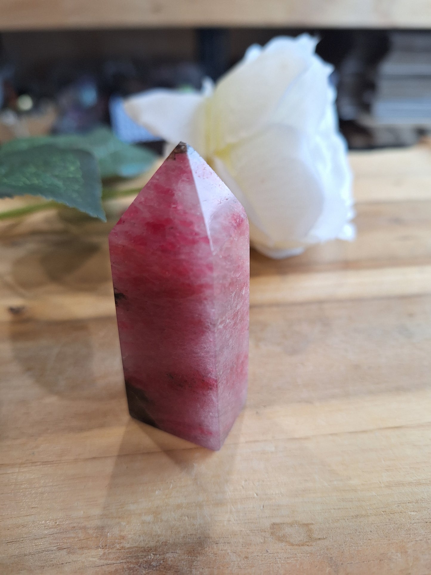 ICED RHODONITE POINTS
