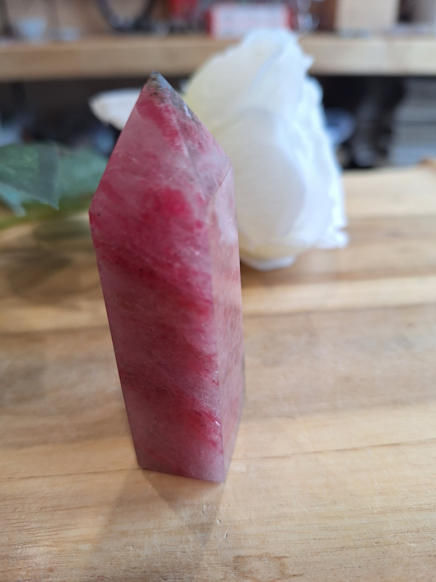 ICED RHODONITE POINTS