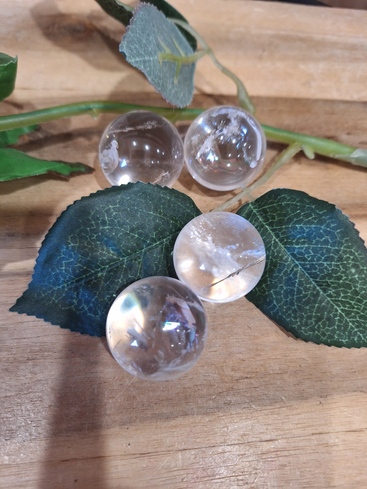 CLEAR QUARTZ SPHERES