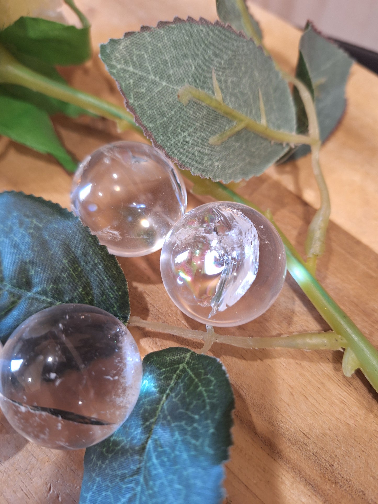 CLEAR QUARTZ SPHERES
