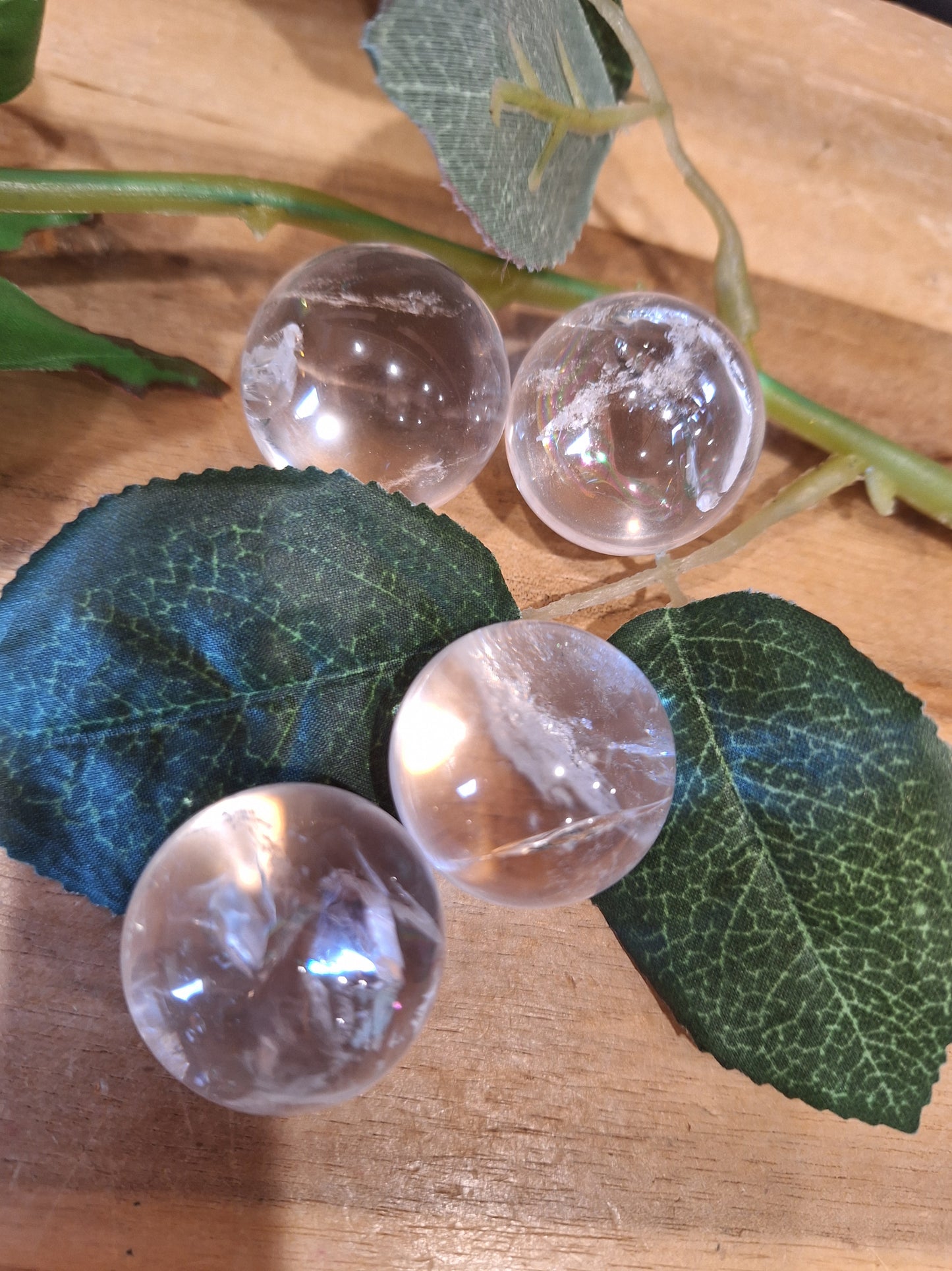 CLEAR QUARTZ SPHERES