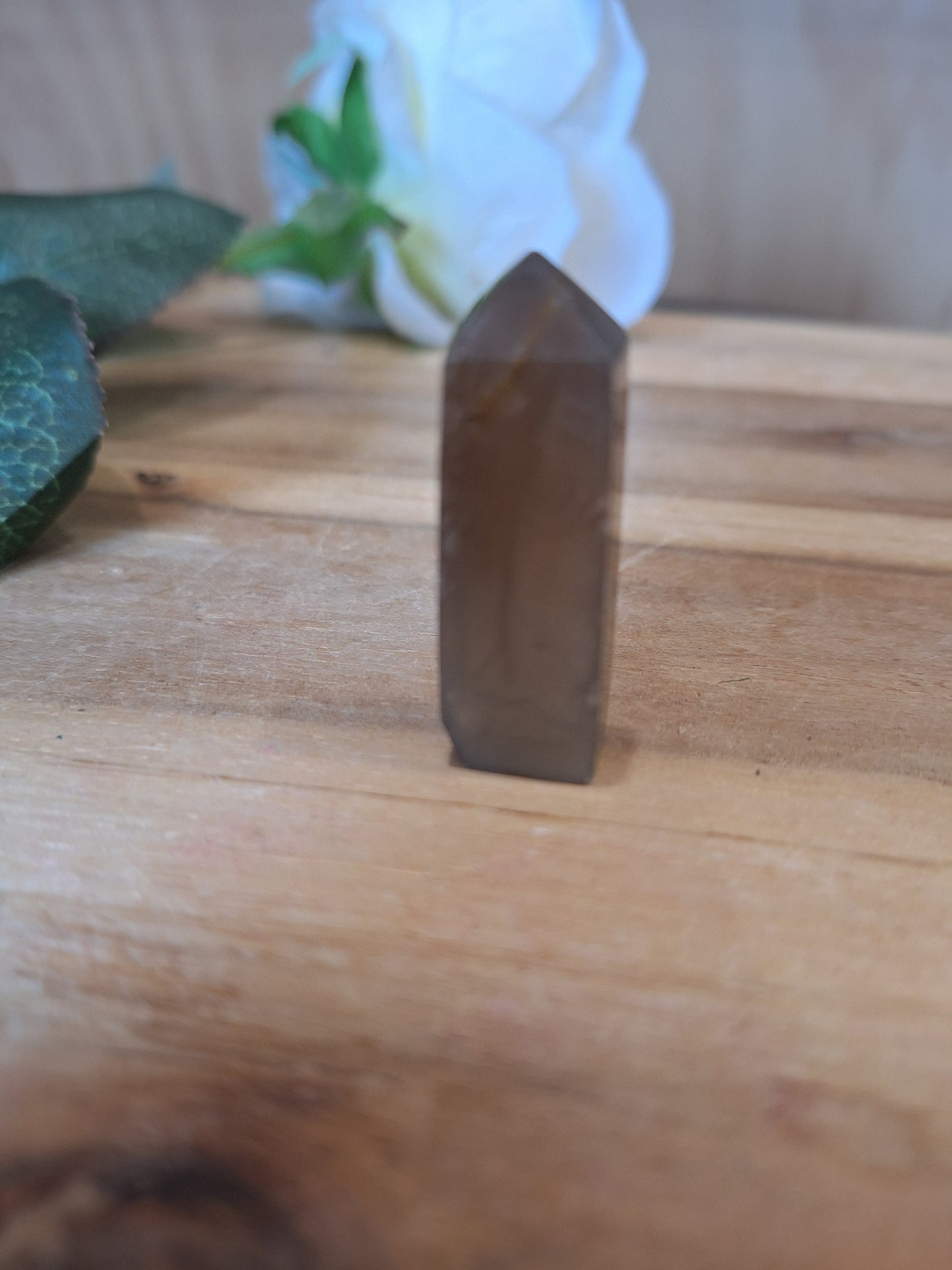 BROWN MOONSTONE POINTS (NON PERFECT CARVING)