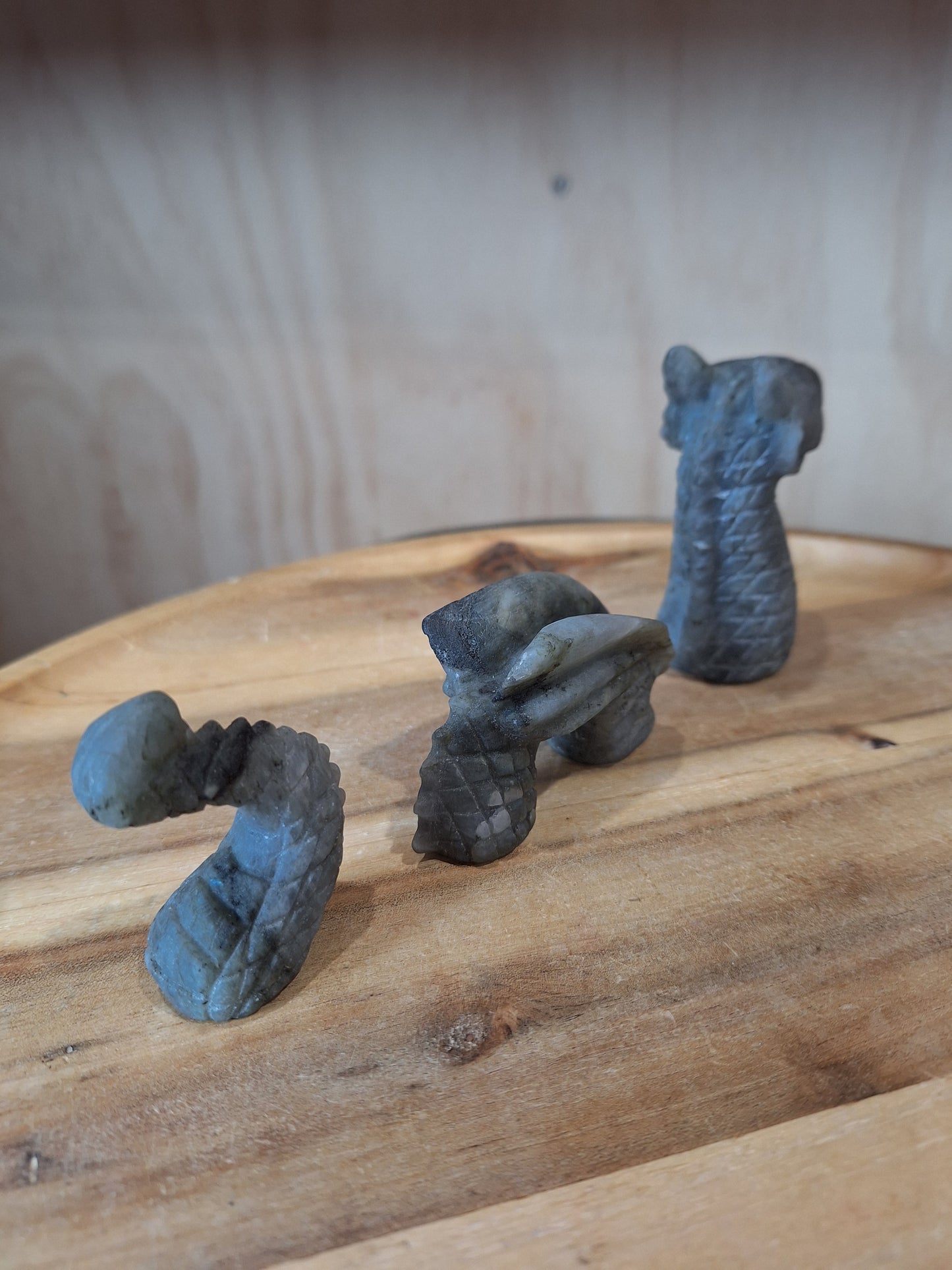 LABRADORITE DRAGON (3 PART DRAGON)