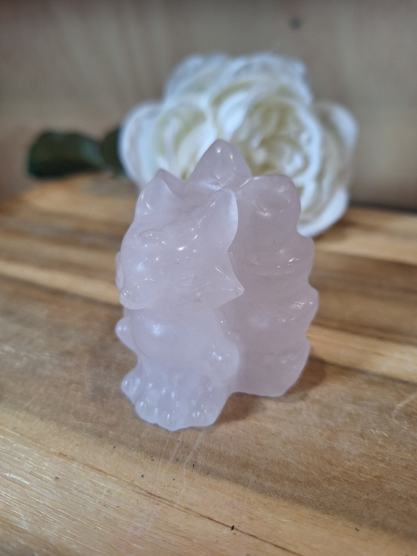 ROSE QUARTZ 9 TAIL FOX