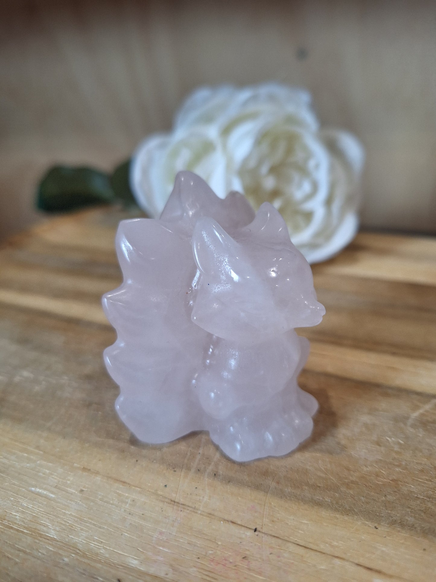 ROSE QUARTZ 9 TAIL FOX