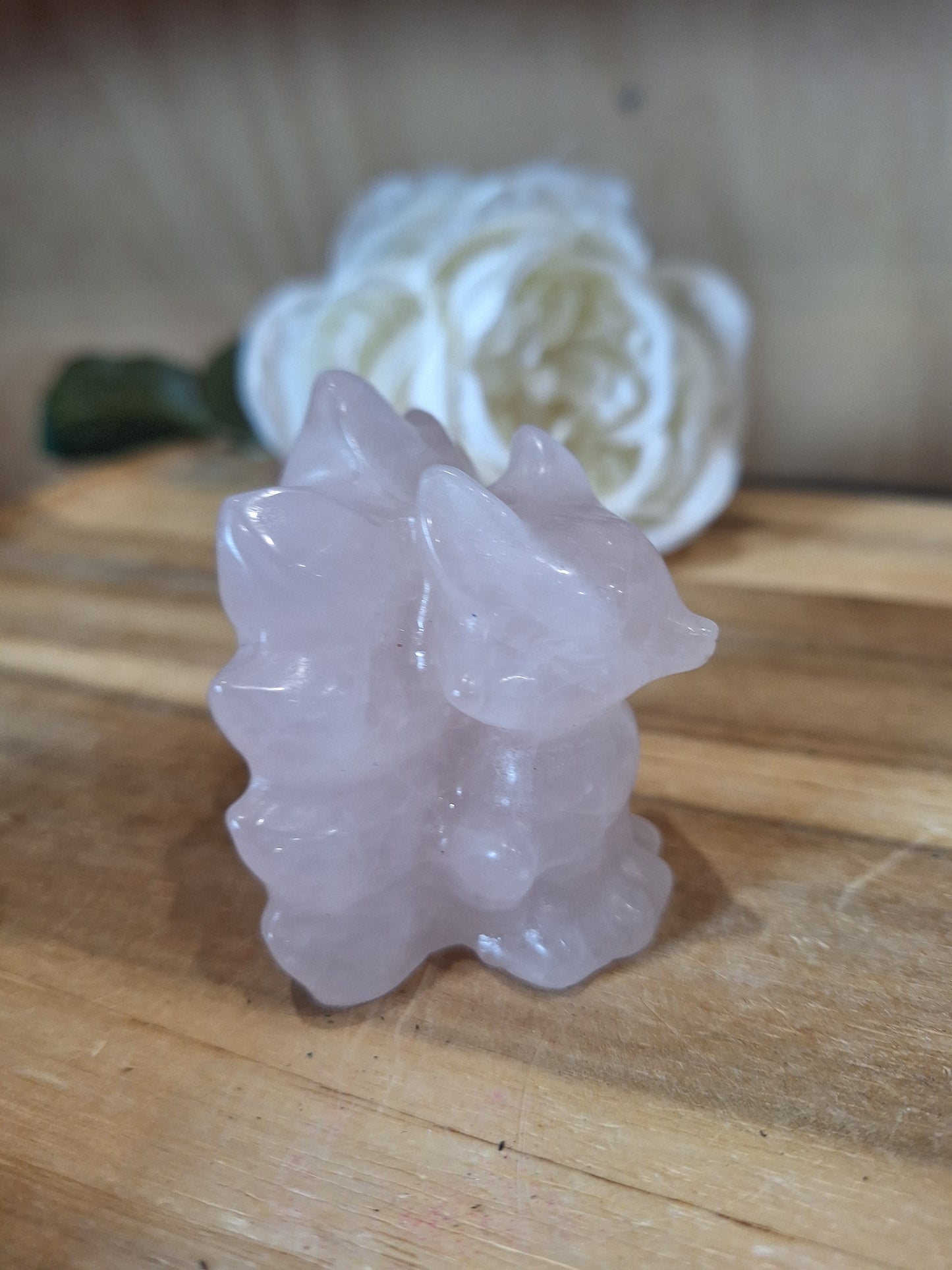 ROSE QUARTZ 9 TAIL FOX