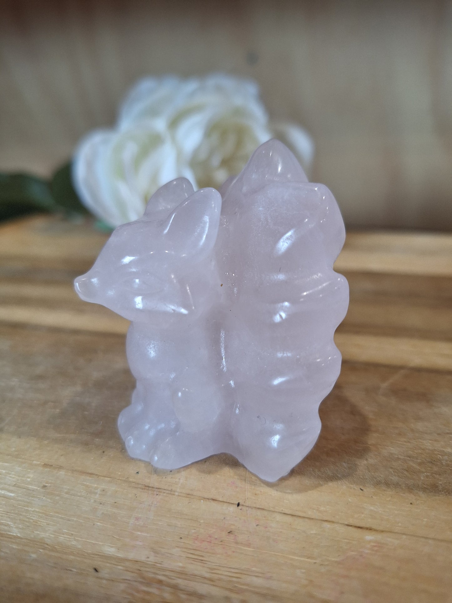 ROSE QUARTZ 9 TAIL FOX