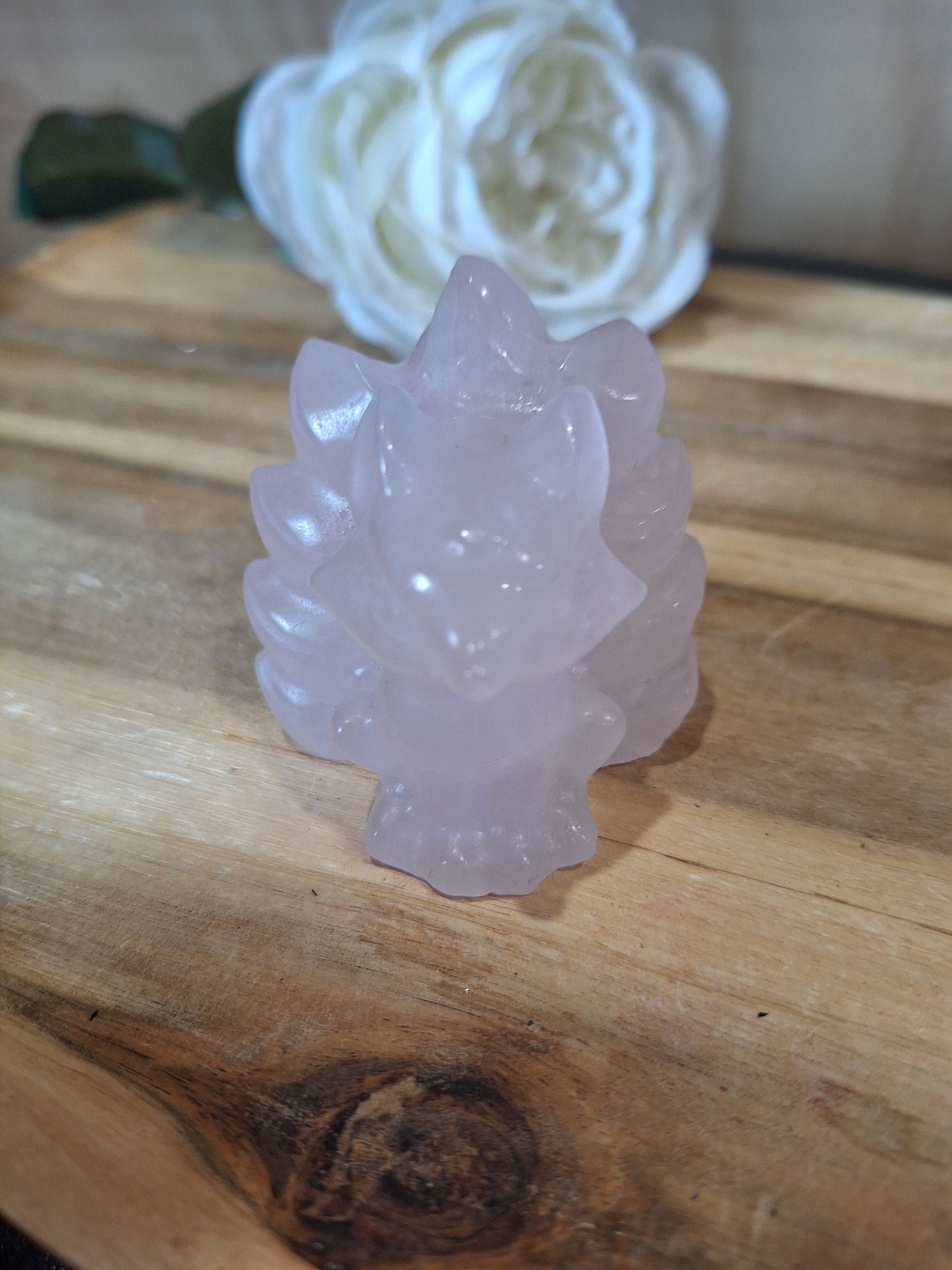 ROSE QUARTZ 9 TAIL FOX
