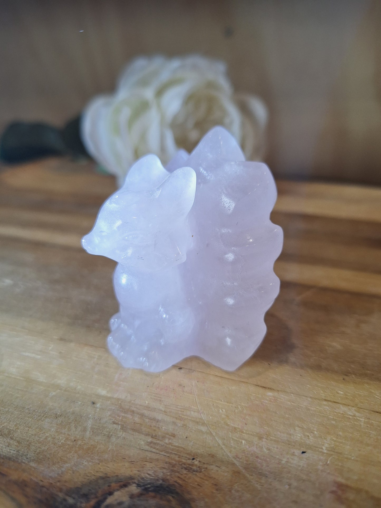 ROSE QUARTZ 9 TAIL FOX