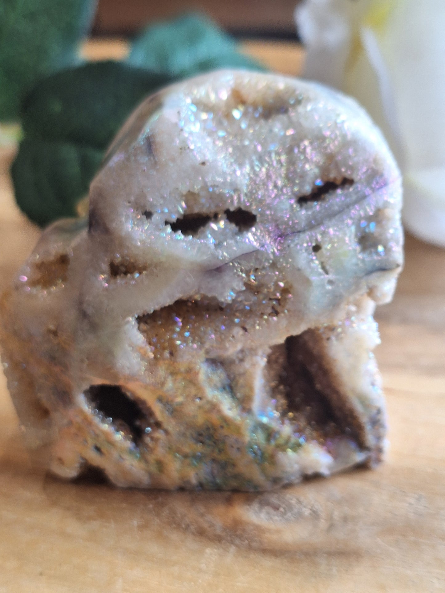 AURA COATED SPHALERITE HEARTS