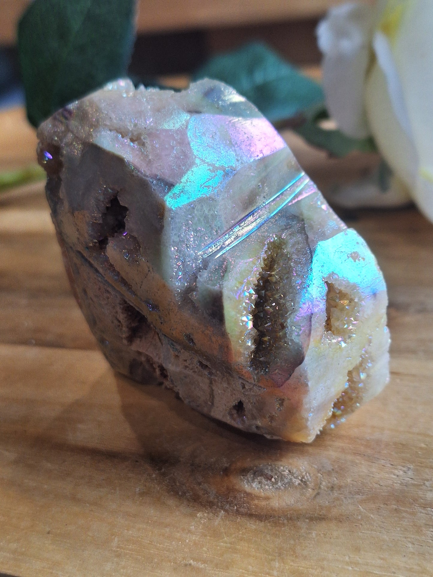 AURA COATED SPHALERITE HEARTS