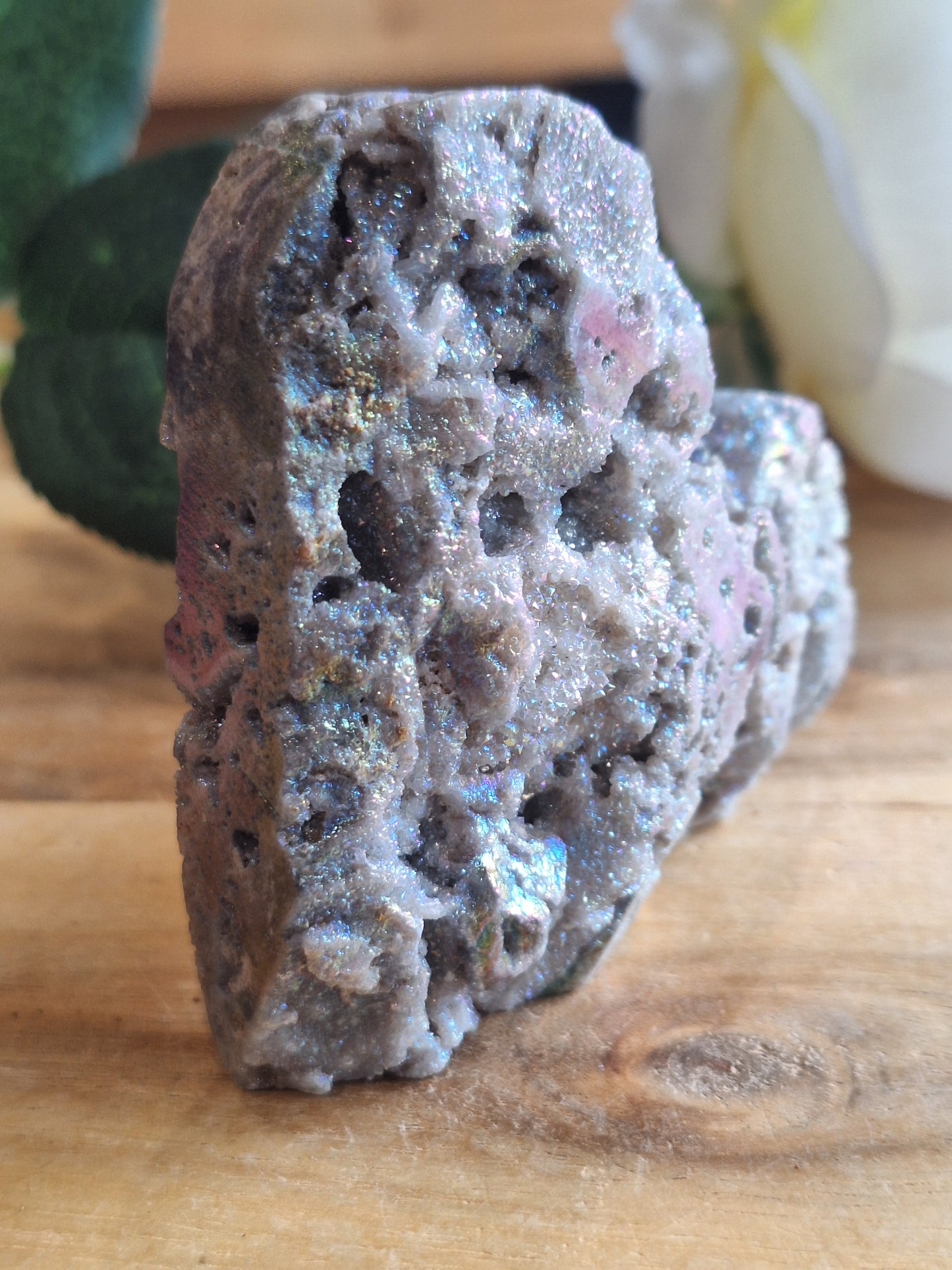 AURA COATED SPHALERITE HEARTS