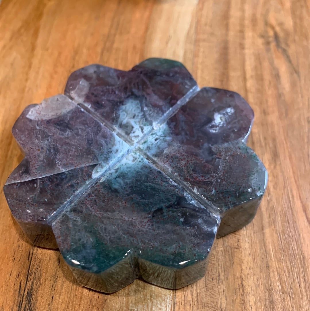 OCEAN JASPER FLOWER ON ASTROLOGY STAND