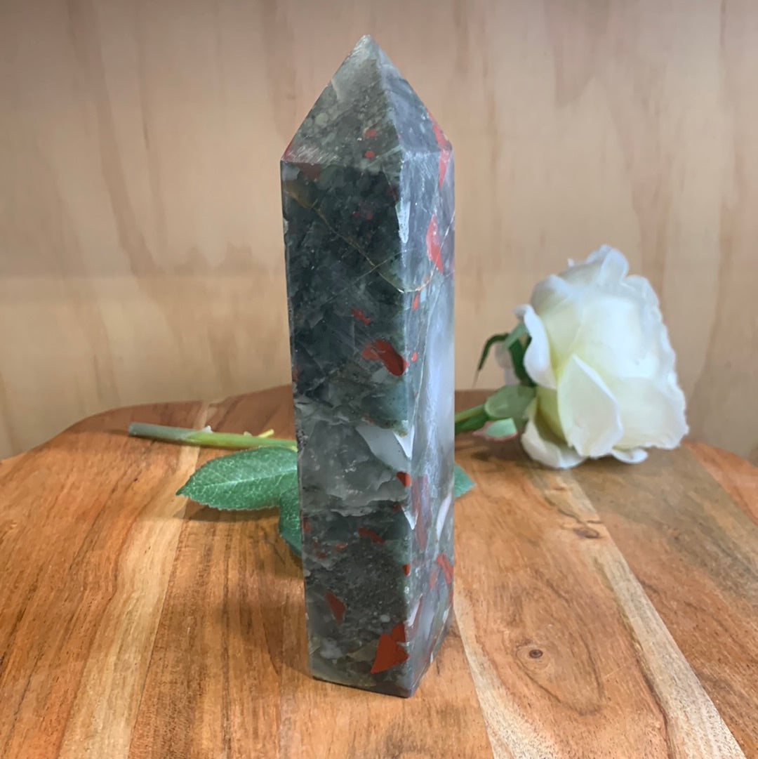 AFRICAN BLOODSTONE TOWER