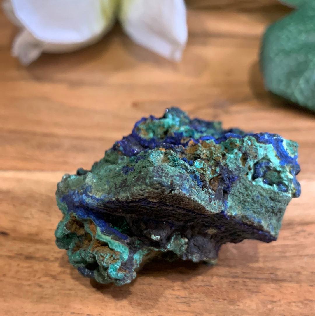 AZURITE AND MALACHITE CLUSTER