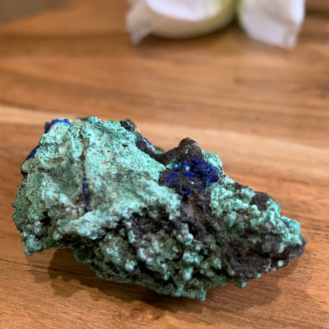 AZURITE AND MALACHITE CLUSTER