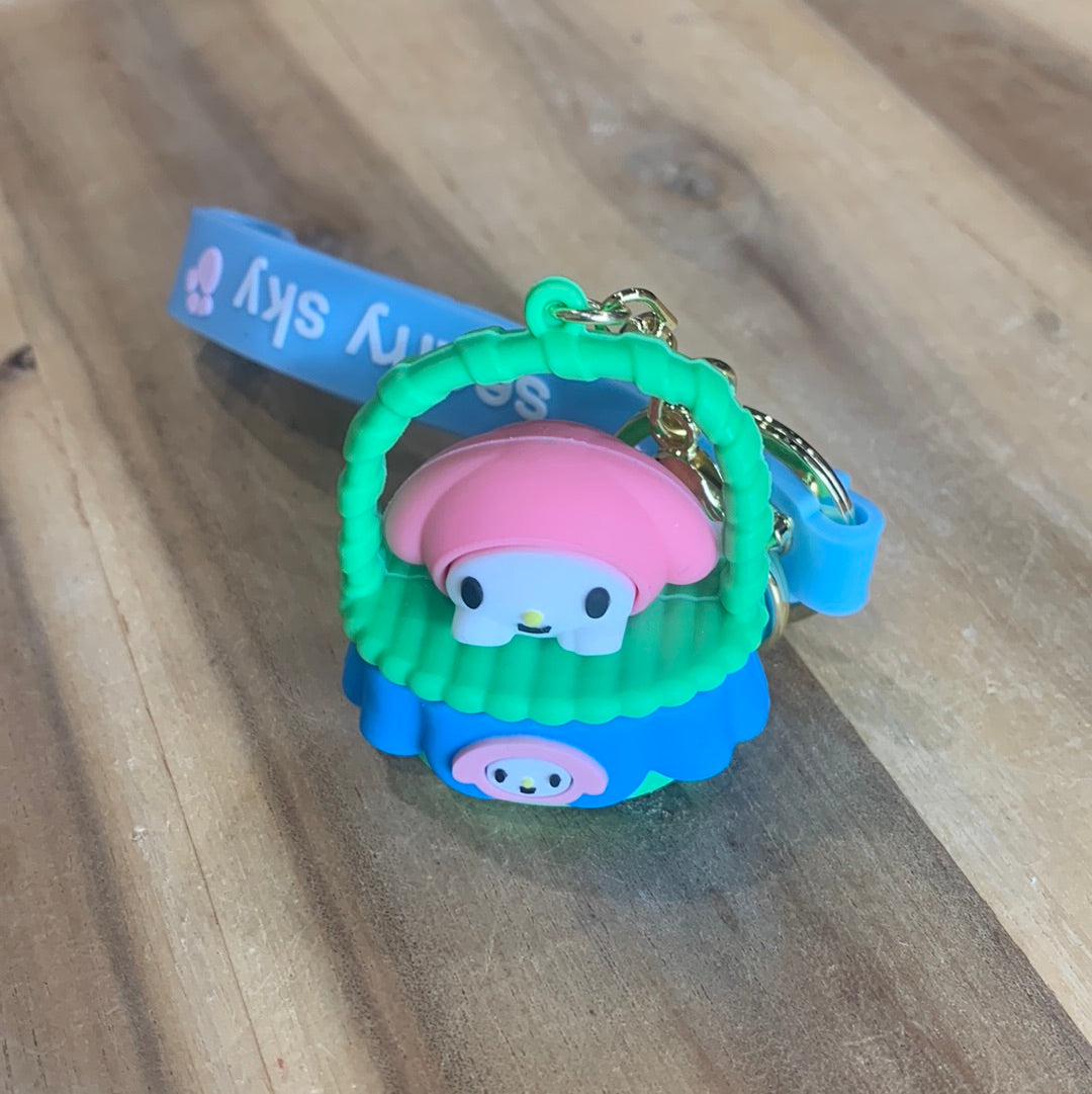 POPULAR CHARACTER KEYRINGS WITH WRISTLET ATTACHED