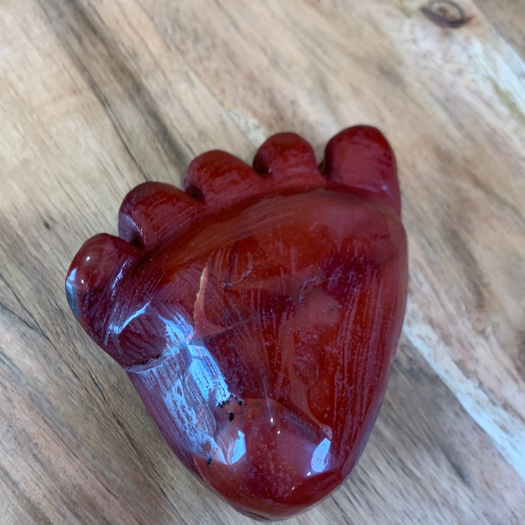 RED JASPER FOOT (SO WEIRD BUT SO CUTE)