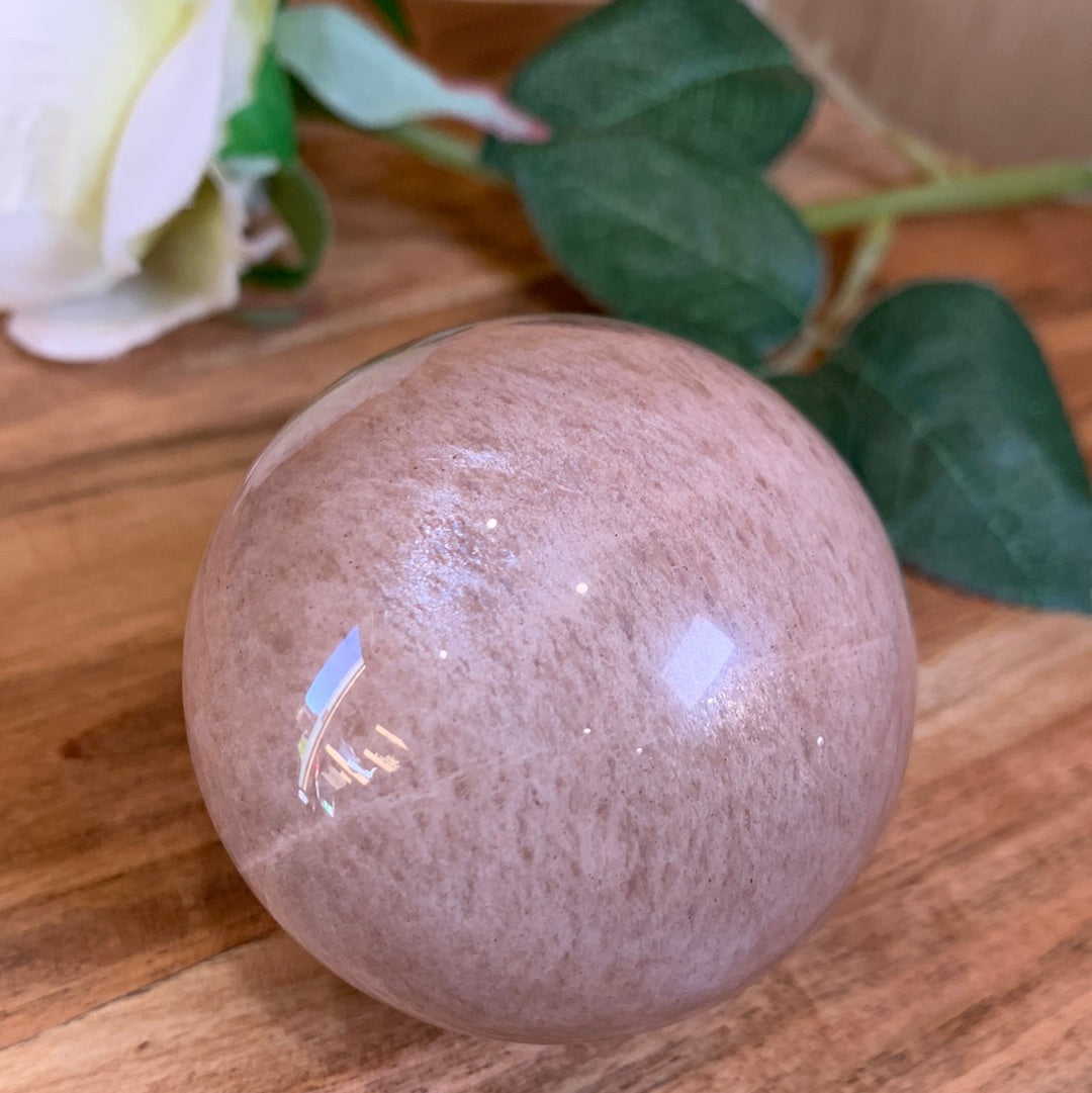 PEACH MOONSTONE SPHERES