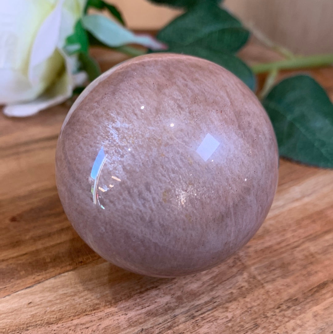 PEACH MOONSTONE SPHERES