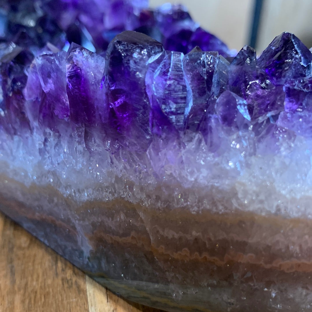 UNIQUE DARK PURPLE AMETHYST TOWER SPECIMEN