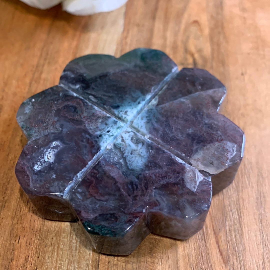 OCEAN JASPER FLOWER ON ASTROLOGY STAND