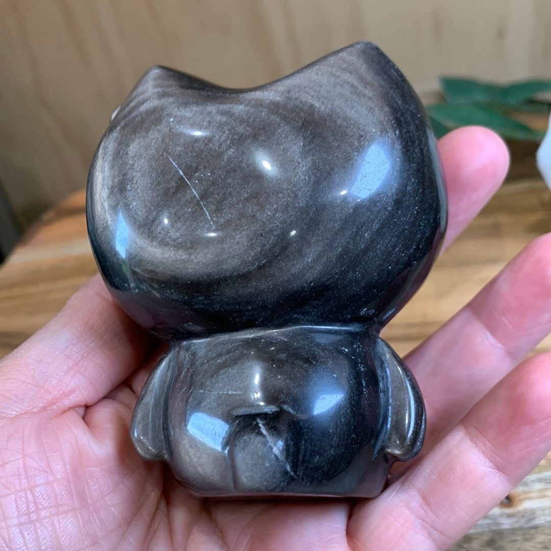 SILVER OBSIDIAN HELLO KITTY (LARGE)