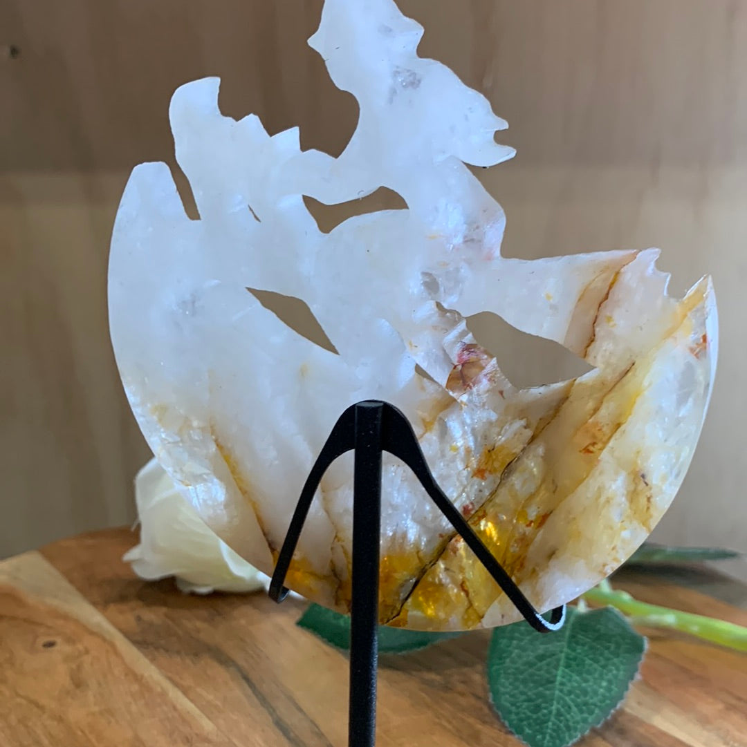GOLDEN HEALER WITCH IN THE MOON with STAND