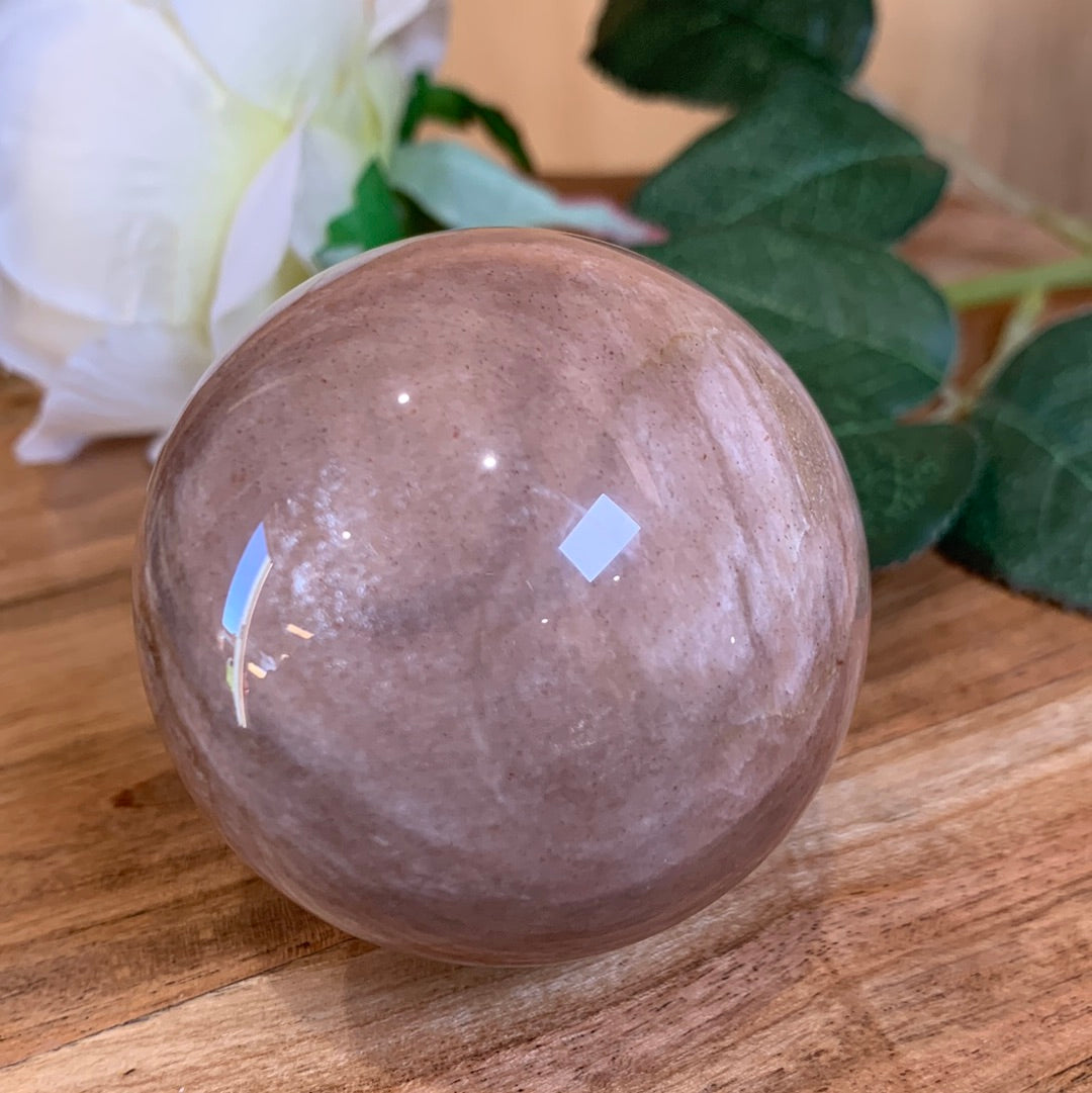 PEACH MOONSTONE SPHERES