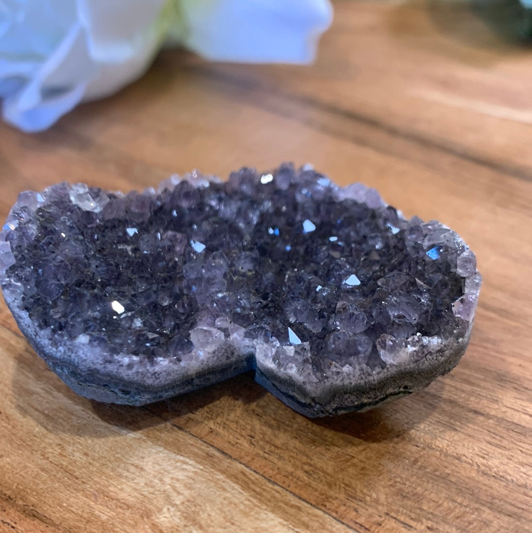 AMETHYST CLUSTER HEART
