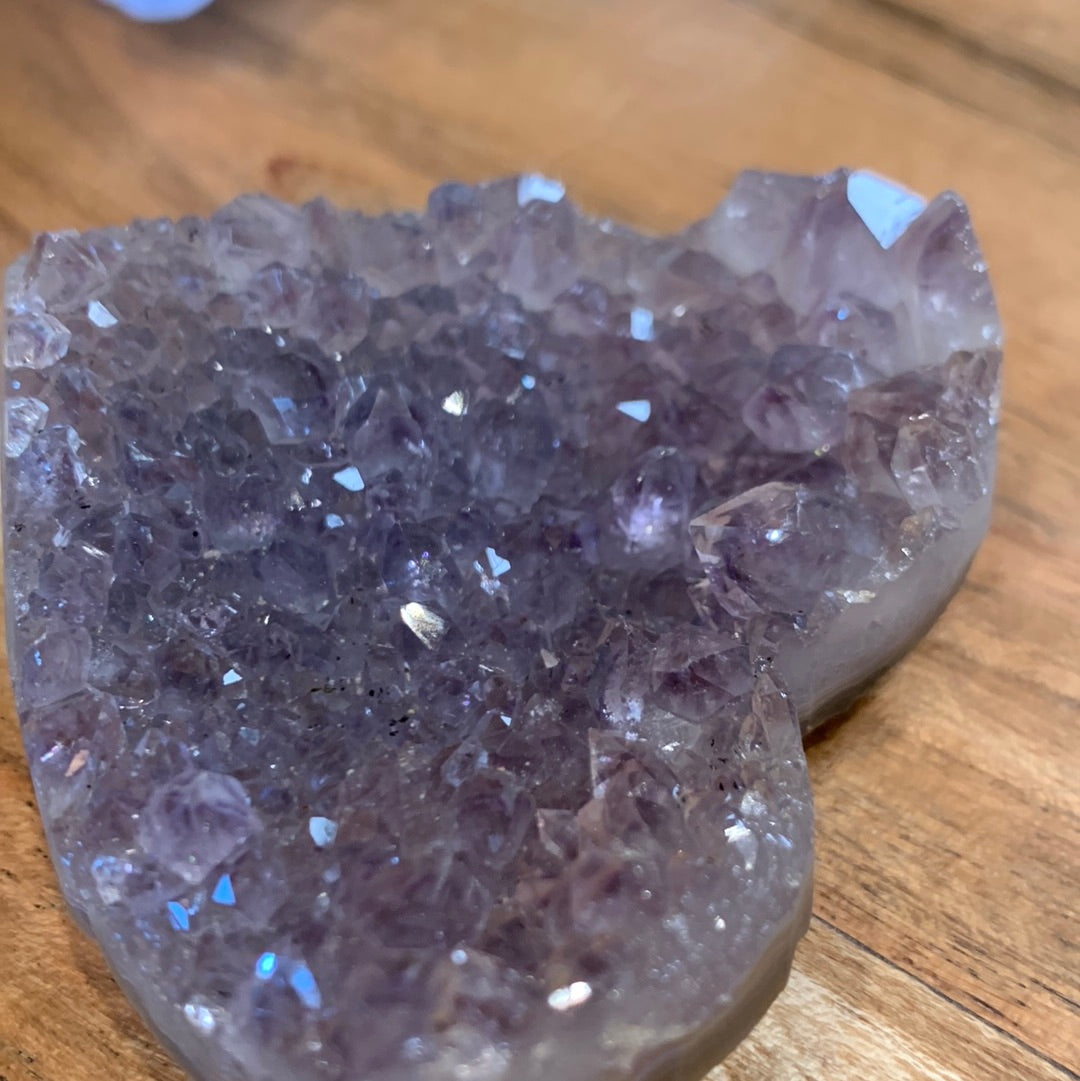 AMETHYST CLUSTER HEART