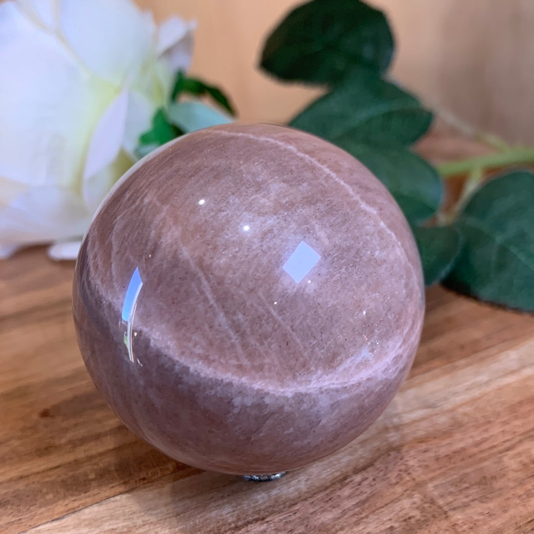 PEACH MOONSTONE SPHERES