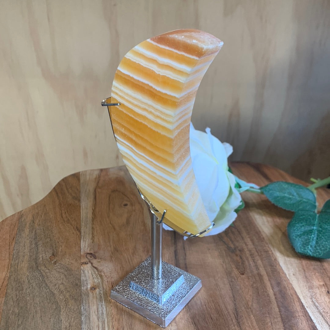 ORANGE CALCITE MOONS