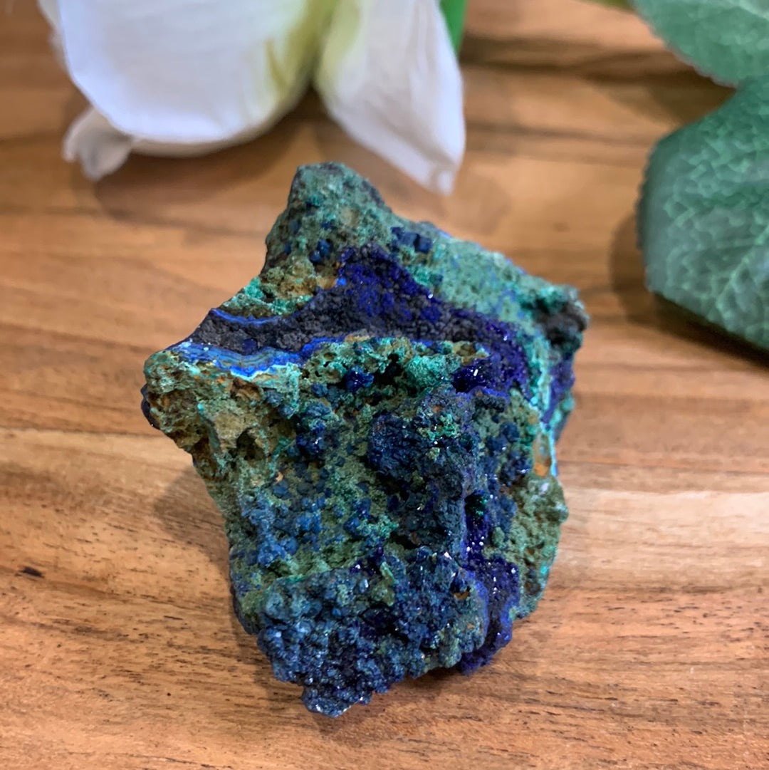 AZURITE AND MALACHITE CLUSTER