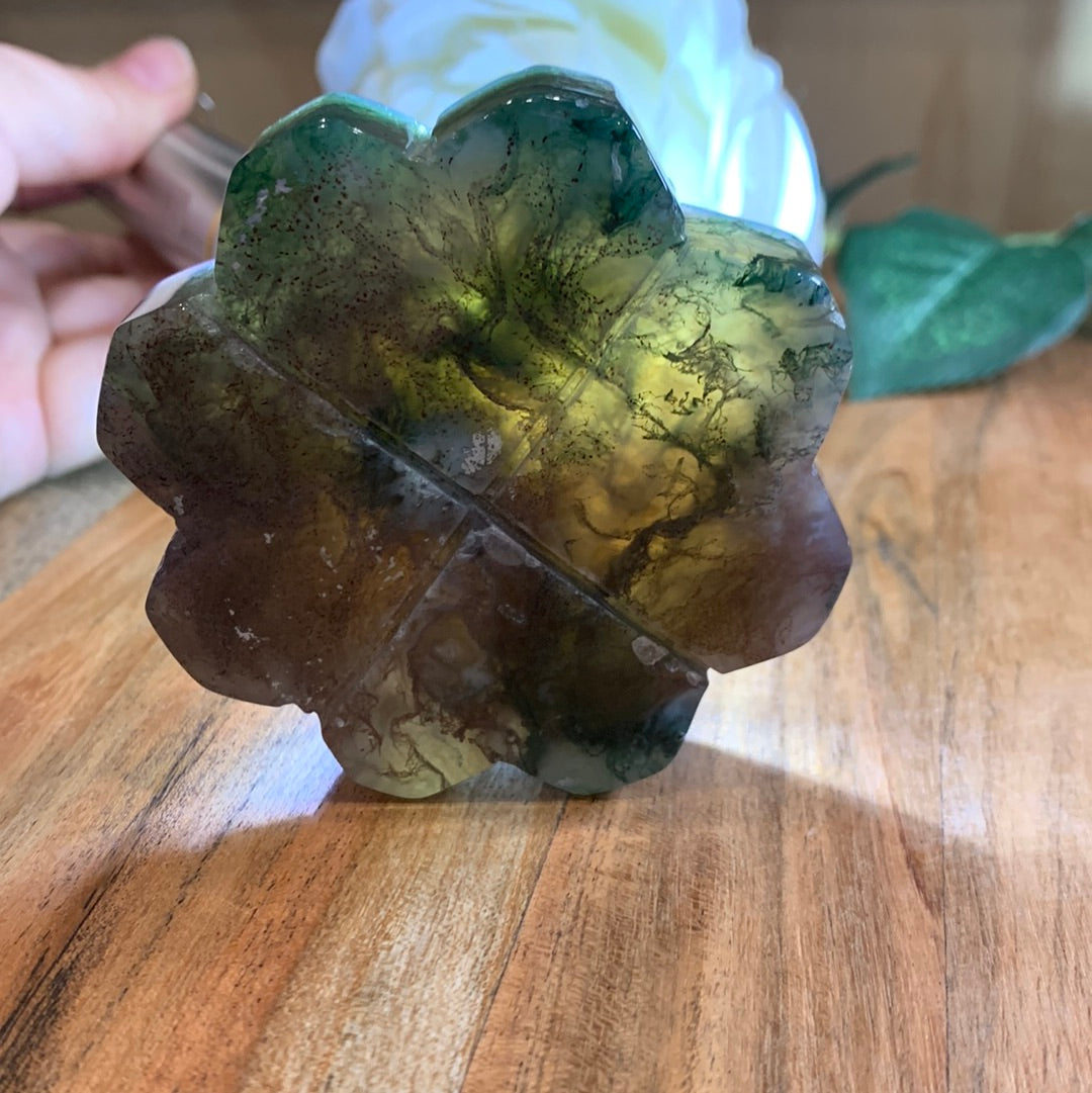 OCEAN JASPER FLOWER ON ASTROLOGY STAND