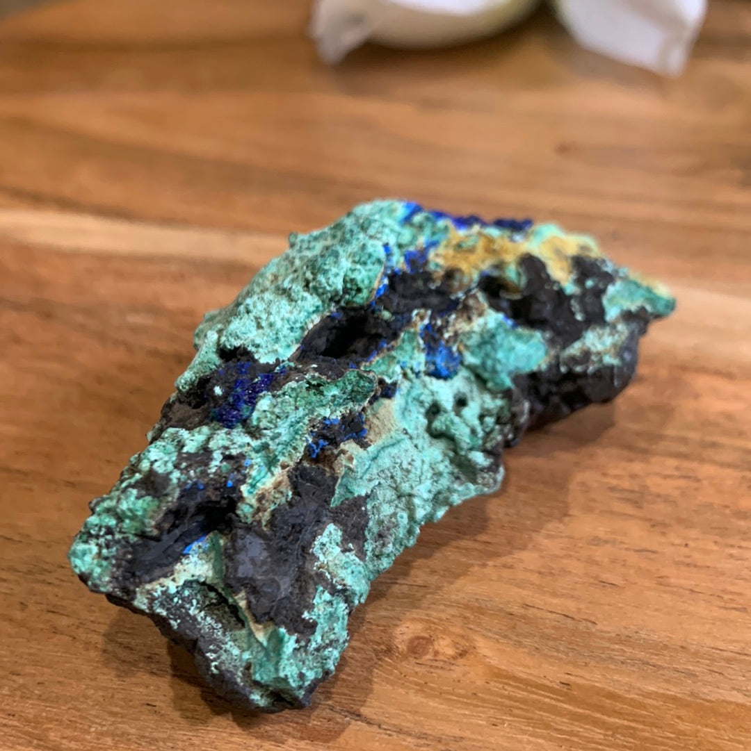 AZURITE AND MALACHITE CLUSTER