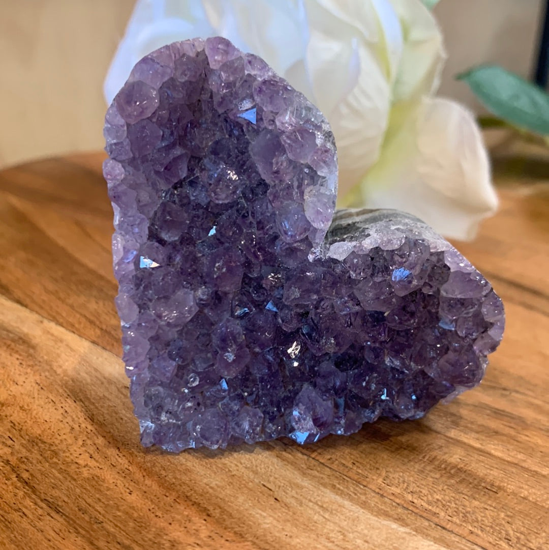 AMETHYST CLUSTER HEART