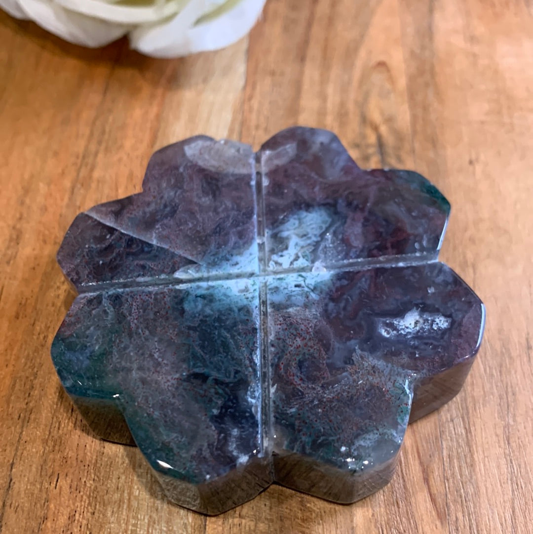 OCEAN JASPER FLOWER ON ASTROLOGY STAND