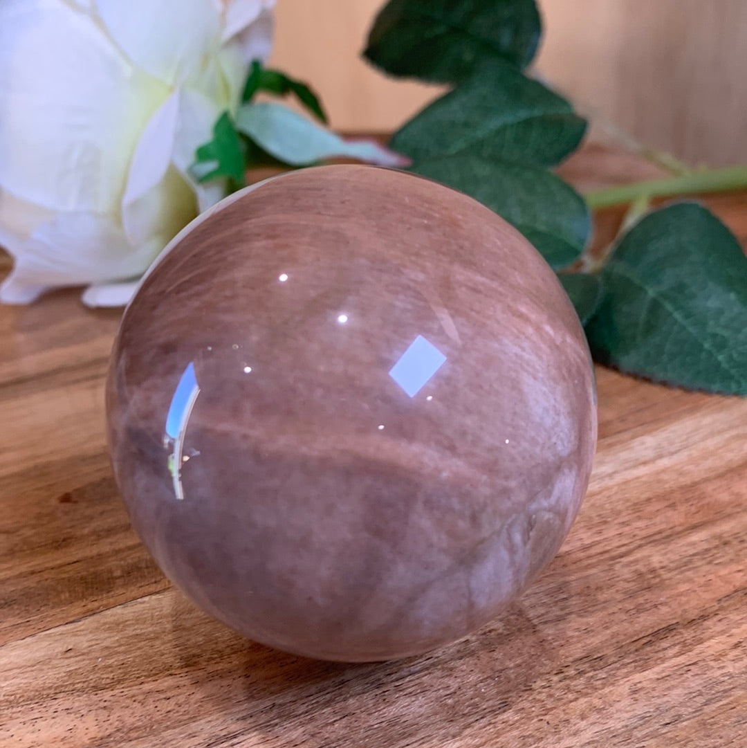 PEACH MOONSTONE SPHERES