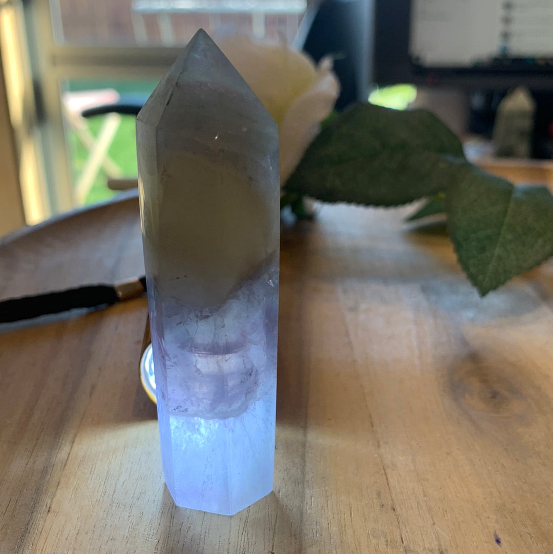 RAINBOW FLUORITE TOWER/POINTS