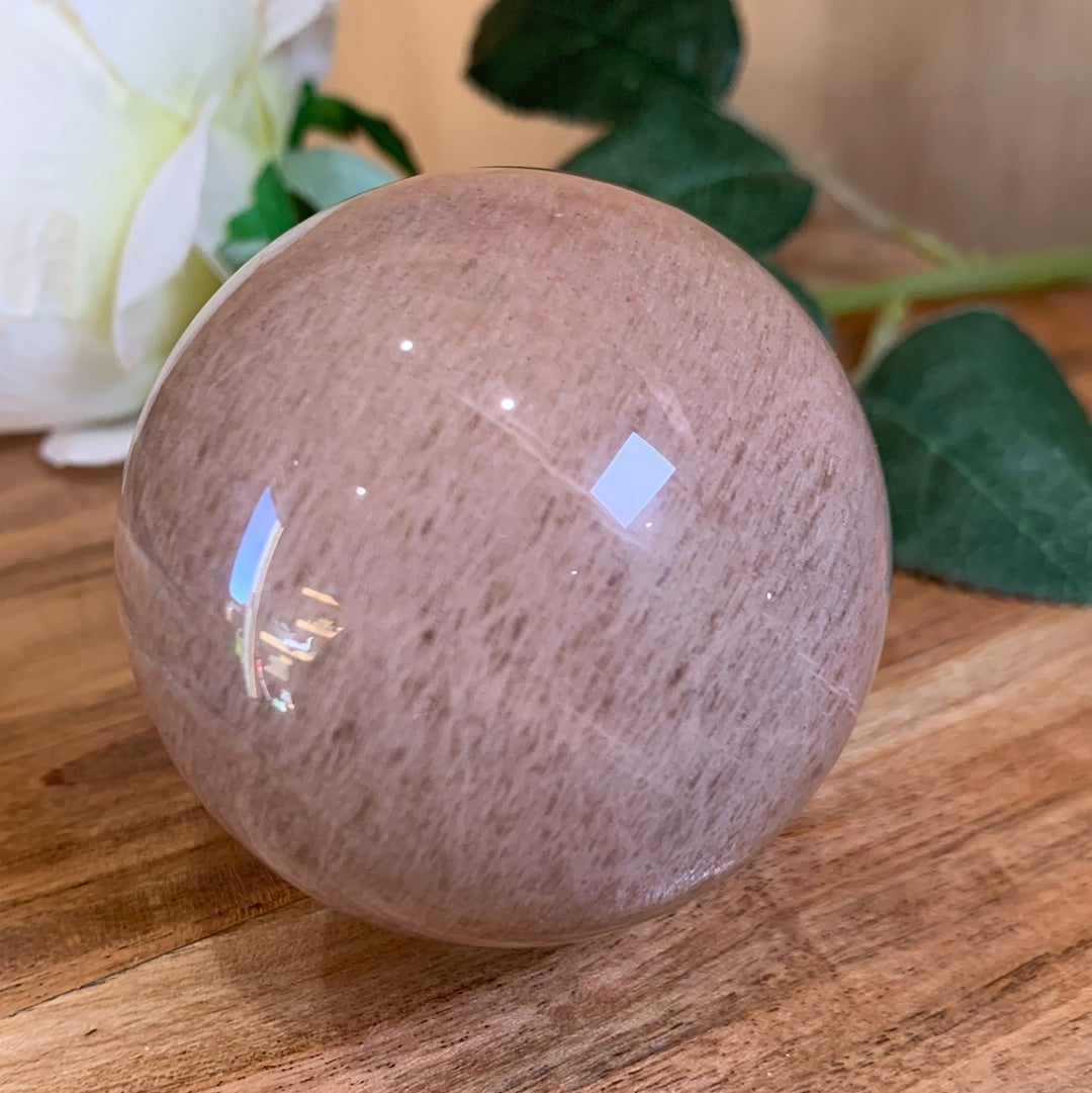 PEACH MOONSTONE SPHERES