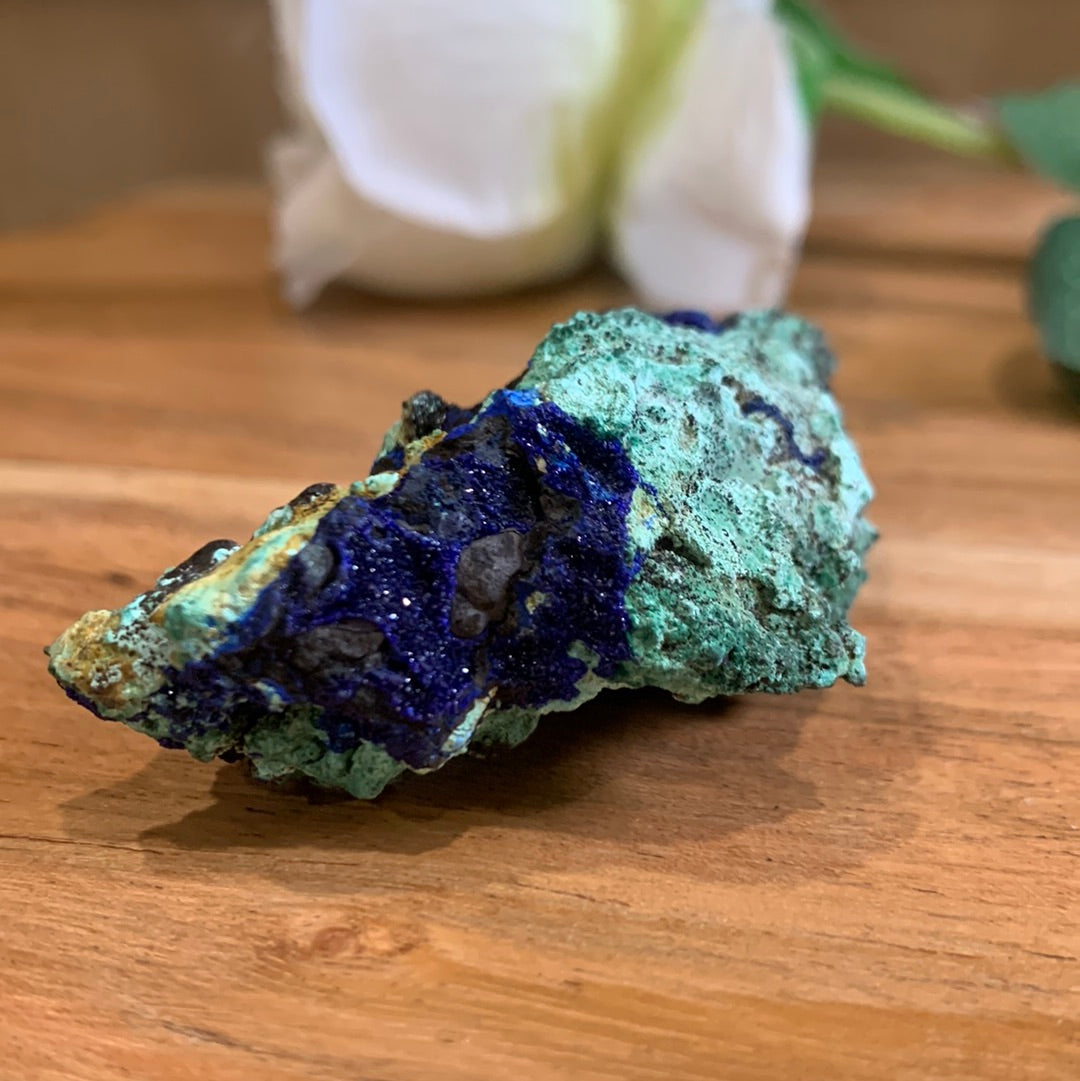 AZURITE AND MALACHITE CLUSTER